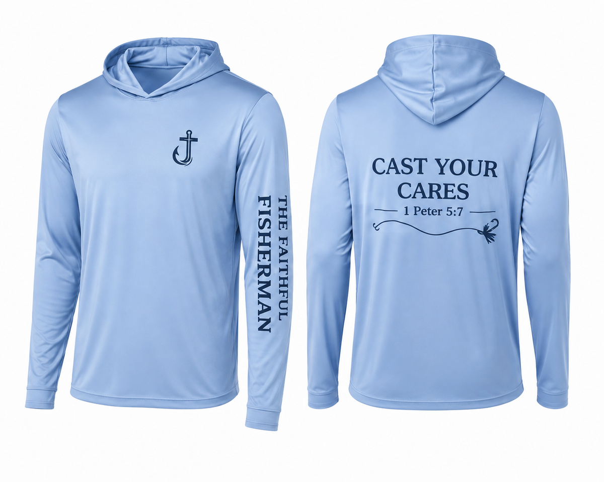 Cast Your Cares UPF 50 Hooded Sun Shirt